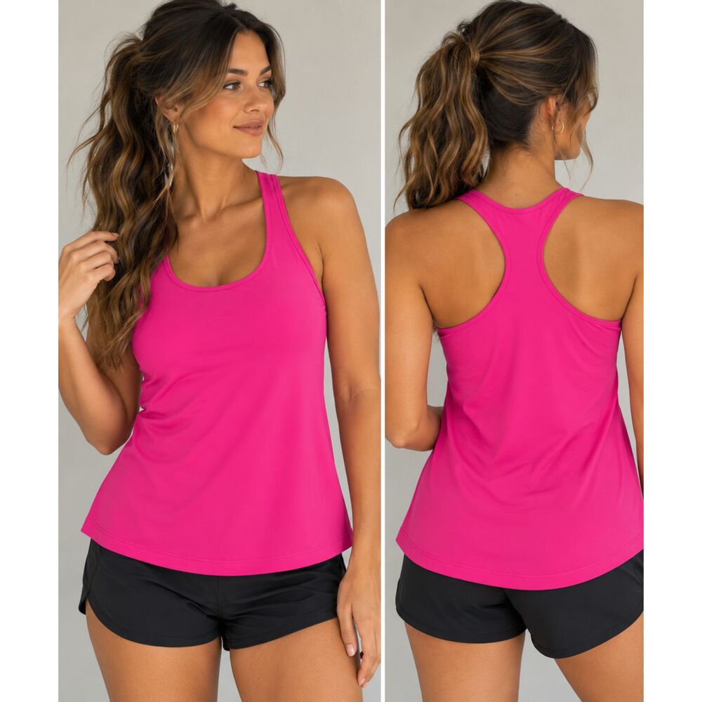 Lululemon Pink Magenta Racerback Athletic Tank Top Estimated Size 6
